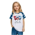 thumbnail image 4 of ZACPNCV Kids Boys Girls 4th of July Baby Tees Flag Graphic Crew Neck Short Sleeve T Shirt Summer Patriotic Going Out Tops Blue 5-6 Years, 4 of 8