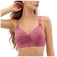thumbnail image 6 of idosla Women Padded Push Up Bras Seamless Soft Underwire T-Shirt Bra (Hot Pink, 46), 6 of 6