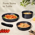 thumbnail image 2 of GiPP Ceramic Pots and Pans Set Non Stick, Nonstick Detachable Handle Cookware Sets, Healthy Non Toxic PFAS PFOA & PTFE Free, Dishwasher ＆Oven, 2 of 9