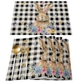thumbnail image 1 of Binwennn Light Table And Mats Dinner Table Set for 6 with Easter Bunny Egg Pattern Linen Print Kitchen Dining Room Insulated Decorative Placemat（4）, 1 of 7