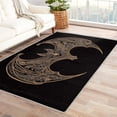 thumbnail image 1 of Bat Rug Bedroom - Washable Rugs Bat Rug & Home Decor, 3x5 Area Rug, Goth Totem Bats Rugs for Entryway, Non Slip Low Pile Small Indoor Door Mat, Boys Gothic Carpet & Room Decorations, 1 of 7