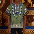 thumbnail image 2 of CONZONE Men's African T-Shirts Short Sleeve T Shirts for Men Casual Crew Neck Traditional Graphic Lightweight Tees Soft Cozy Athletic Tops, 2 of 7