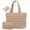 Coffee Brown, variant on Laptop Tote Bag for Women, Large Puffer Work Tote Computer Bags, Quilted Women's Shoulder Purse Bag with Zipper, Teacher Office Handbag for Travel College Business, Gifts