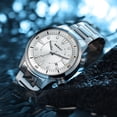 thumbnail image 5 of BERNY Automatic Dive Watches for Men Sport 200M Waterproof Self Winding Analog Mechanical Watch with Date Stainless Steel Luminous Sapphire Crystal Fashion Men's Pro Diver Watch (White), 5 of 13