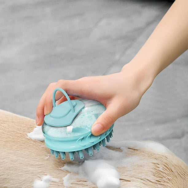 Cepillo de baño para perros Colco depurador para mascotas pelo corto y largo Azul