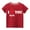 Red, variant on Lilgiuy Toddler Girls Boys Valentine's Day T-Shirt Casual Solid Color Letter Print Heart Graphic Short Sleeve Round Neck Soft Top for First Day of School (Red)