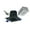 Black, variant on Nora Lighting NM2-2SB6030BB M2 Led Canless Recessed Fixture 2" Square Baffle Trim - Black