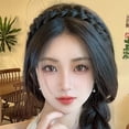thumbnail image 4 of Adjustable Braided Hair Wrap, Magnetic Clip-In Ponytail Extension for Fishtail & Updo Styles, 4 of 8
