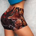 thumbnail image 4 of Saiise Chucky Print Workout Shorts for Women Gym Yoga Running Sport Active Exercise Fitness Shorts-Large, 4 of 8