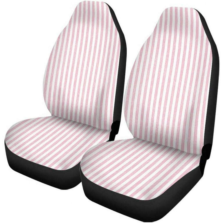 CAR PASS Linen Car Seat Cover Two Front, Anti-Slip Cotton Seat