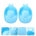 thumbnail image 2 of SHISUYAN Blue Nail Soak Bowls for Manicure Use Made of Durable Plastic 2 Pieces Fit One Hand at a Time, 2 of 9