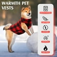 thumbnail image 3 of Soft Fleece Dog Sweater Vest with D Ring Leash - Warm Pullover Jacket for Small, Medium, Large Dogs 1Pack, 3 of 5