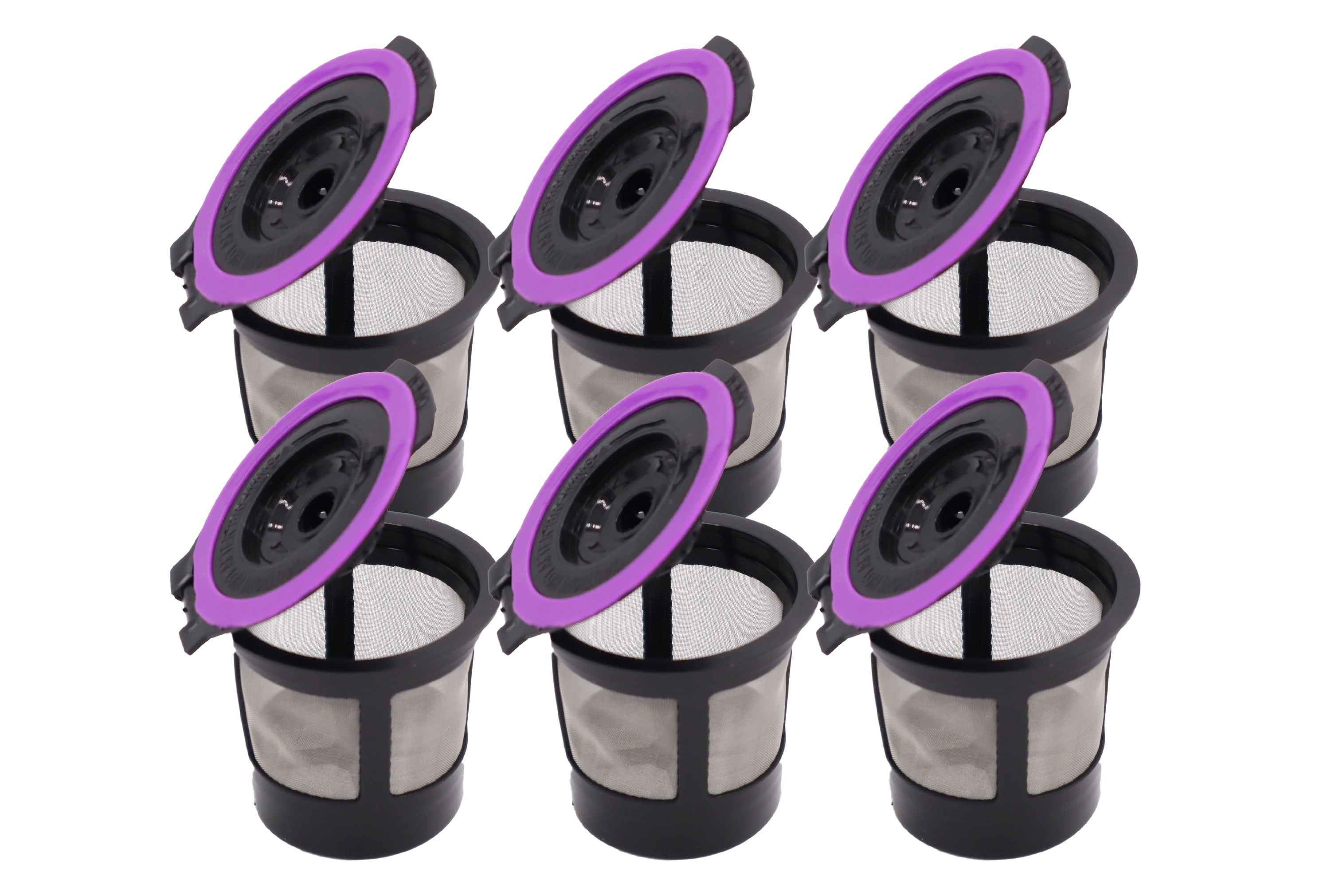Blendin 6 x Single Reusable Refillable Coffee Pod Filters, Compatible with Keurig 1.0 K Cup Coffee Makers