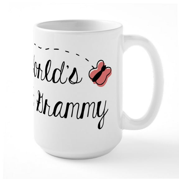 CafePress - World's Best Grammy - 15 oz Ceramic Large White Novelty Mug