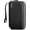 Black, variant on Passport Holder Family with RFID Blocking, Passport Wallet Women Men, with Airtag & Sim Card Holder and Eject Pin, Travel Document Organizer with Wrist Strap, Up to 4 Passports