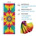 thumbnail image 2 of Tie Dye Colorful Flower Pattern Hot Yoga Mat Towel Non Slip for Hot Yoga - Quick-Drying Yoga Mat Cover with 4 Corner Pockets with Travel Bag - Hot Yoga Towel Non Slip 70"x26", 2 of 6