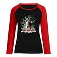 thumbnail image 5 of RKSTN Sweat-Shirt pour Femmes Noël Col Rond Imprimé Père Noël Manches Longues Blouse Régulière, 5 of 5