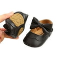 thumbnail image 5 of Baby Girls Shoes Bow Knot Solid First Walker Soft Sole Shoes Infant Toddler Girls Princess Shoes, 5 of 9