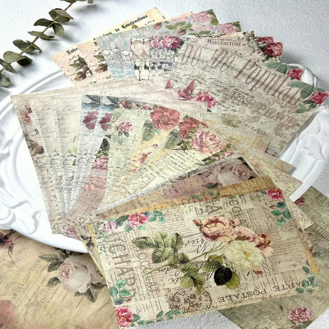 LNGOOR 30pcs Slogan Graphic Material Paper Creative Multi-purpose Decorative Craft Paper For DIY Craft Hand Account
