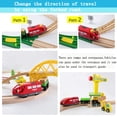 thumbnail image 5 of FPCYCG 70PCS Wooden Train Set with Tracks Trains Toys for Kids Toddlers, 5 of 6