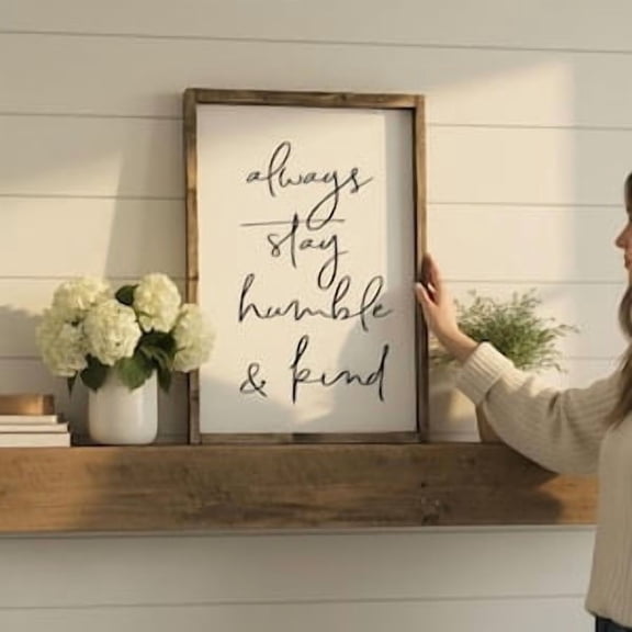 Always Stay Humble And Kind Poster, 8x12 UNFRAMED