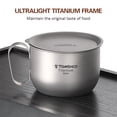 thumbnail image 4 of Tasse en Titane 500ml avec Couvercle et Poignée Tasse à Café Légère pour Camping Randonnée Voyage, 4 of 8