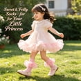 thumbnail image 2 of TELOLY 4Pairs Kids Socks,6-8 Years Old Ruffle Socks,Combed Cotton Lace Socks,Combination2, 2 of 8