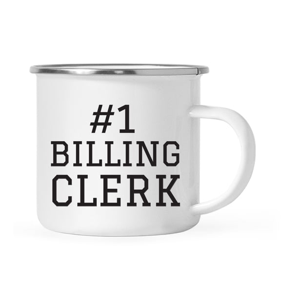 Koyal Wholesale Stainless Steel Campfire Coffee Mug Thank You Gift, #1 Billing Clerk
