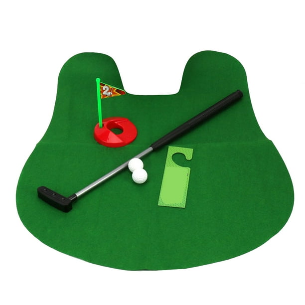 Potty Toilet Golf Game Mini Golf Set Toilet Golf Putting Green Novelty Game Men Women Adults