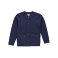 thumbnail image 2 of French Toast Girls’ “Crewneck & Welt Pocket” Cardigan (Sizes 4 – 20) Color: navy Size: 10 - 12, 2 of 2