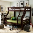 thumbnail image 4 of Furniture of America Sophia Wood Espresso Twin/Full Kids Bunk Bed, 4 of 4