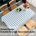 thumbnail image 5 of Gingham Tablecloth Rectangle Table Cloth Heavy Duty Cotton Checkered Table Cover for Spring Picnic Kitchen Dining(C-Sage Green, 60x70 inch), 5 of 6