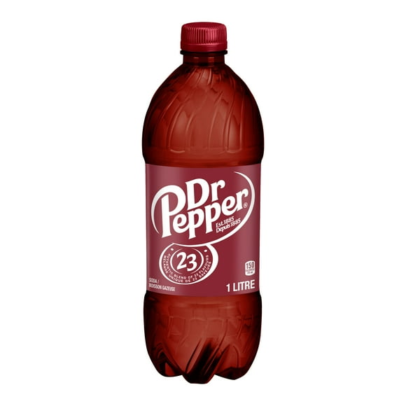 Dr Pepper Soda  1 L, Bottle, 1L