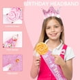 thumbnail image 4 of Monebena 8th Birthday Decorations for Girls, Birthday Girl Headband & Glitter Sash Set for 8 Year Old Girl Birthday Decorations, Birthday Flower Princess Crown Headband for Happy 8th Birthday Girl, 4 of 14