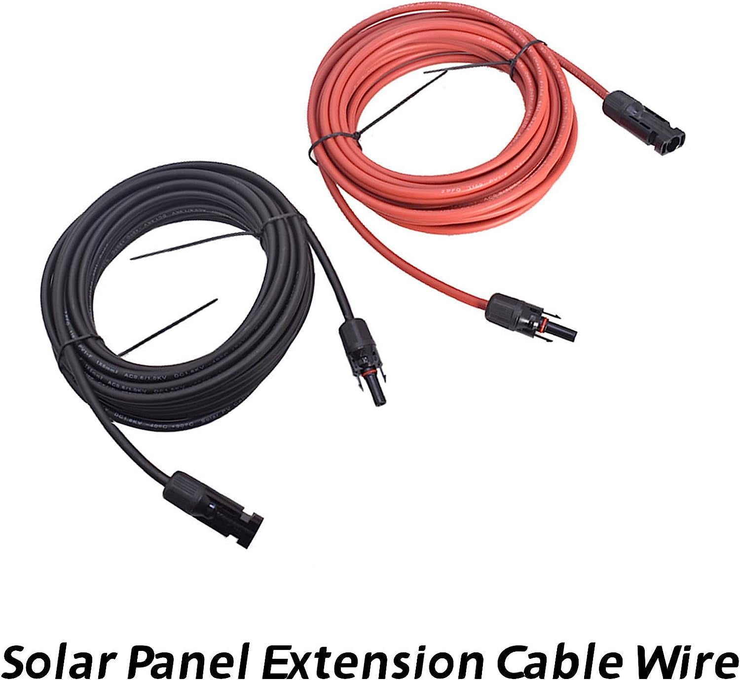 PET-U Solar Wire New Energy Extension Cord, 30FT 12AWG Solar Extension Cable Wire Solar Panel Extension Cable Wire with Male and Female Connector