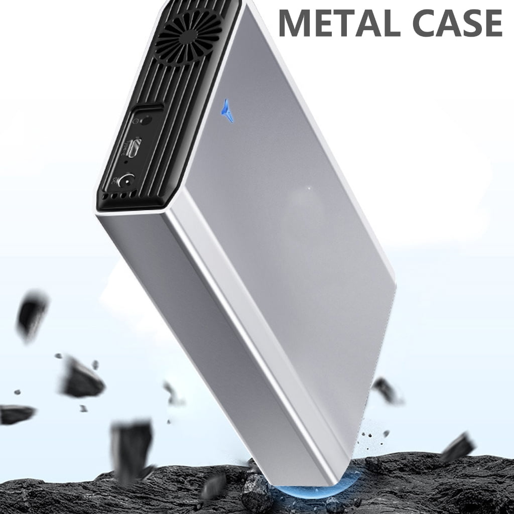 tegongse Aluminium Hard Drive Enclosure with Cooling Fan 5Gbps for 2.5/3.5 SATAs HDD SSD Type C 3.1 ToolsFree Hot Swappable