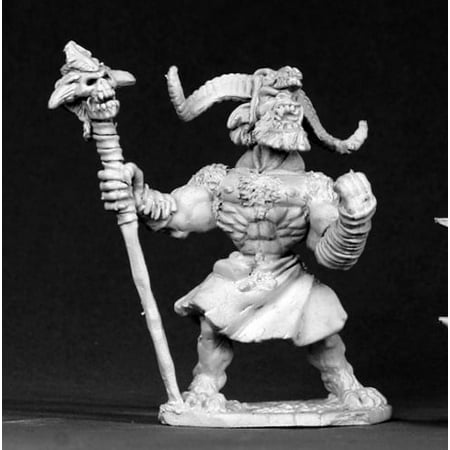 Reaper Miniatures Bugbear Shaman, Skrug #02603 Dark Heaven Unpainted Metal