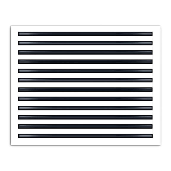 BUILDMART - 30x24 Modern AC Vent Cover - Decorative White Aluminum Air Vent - Standard Linear Slot Diffuser - Heating and Cooling Register Grille for Ceiling, Walls & Floors - Texas Buildmart