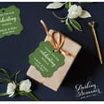 thumbnail image 5 of Darling Souvenir Fancy Frame Custom Paper Tags Thank You For Celebrating With Us Wedding Favor Gift Hang Tags-Olive Green-100 Tags, 5 of 6