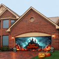thumbnail image 2 of Póster Con Logotipo De Tela Con Temática De Halloween, Fondo Para Colgar Con Calabazas, Murciélagos Y Lunas, Utilizado Para La Decoración De Fiestas De Halloween. 5, 2 of 4