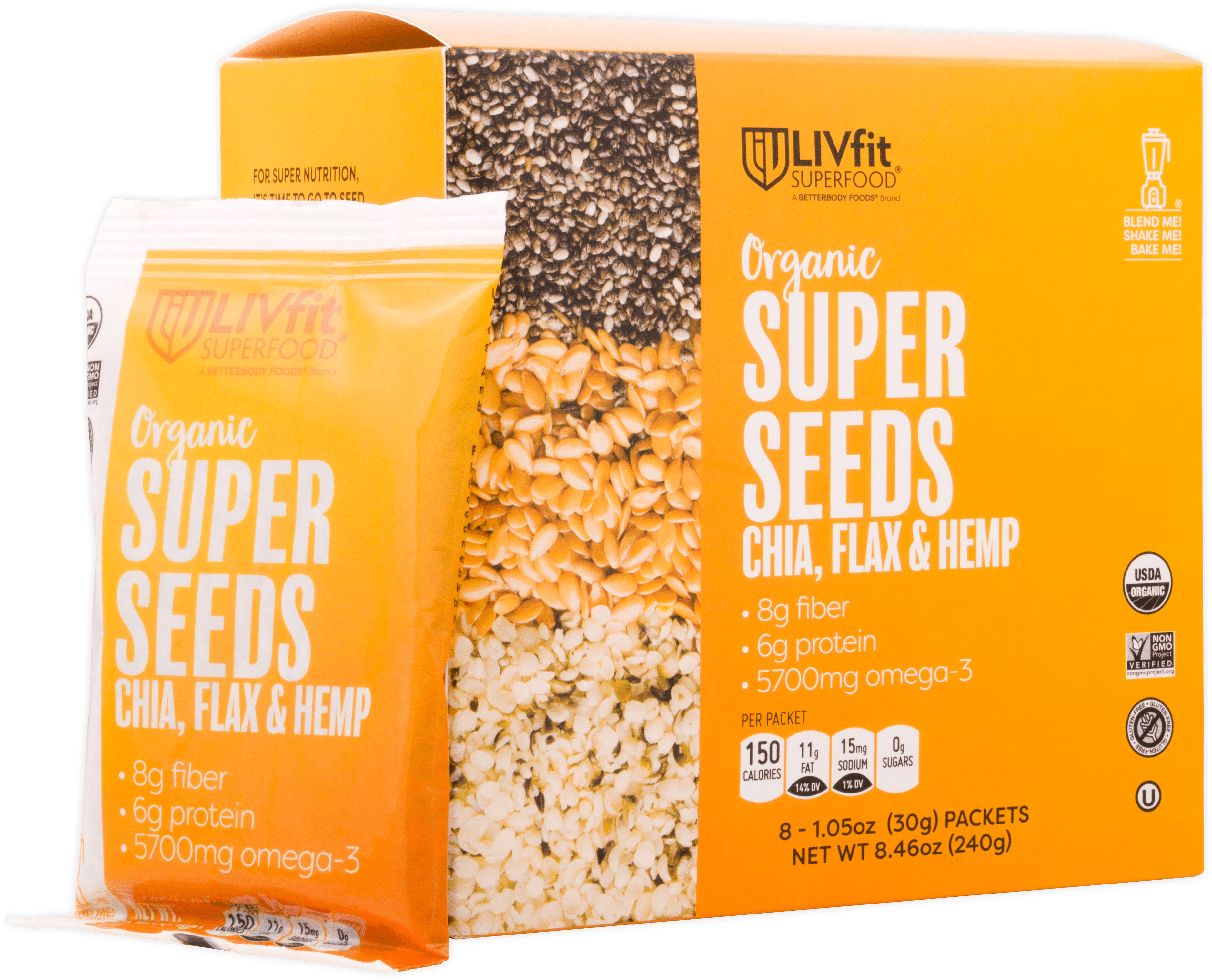 Is Better Body Foods A Good Brand BetterBody Foods Organic Super Seeds, 1.05 Oz, 8 Count - Walmart.com
