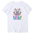 thumbnail image 1 of Mujeres Manga Corta Tops Impreso Cuello Redondo Camiseta Superior, Poliéster Spandex Vintage Humor, 1 of 5