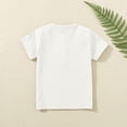 thumbnail image 6 of Godom Boys Short Sleeve Shirt with 3 Button, Henley Shirt for Boys & Girls, Polo Shirt Without Collar,White, 6 of 6