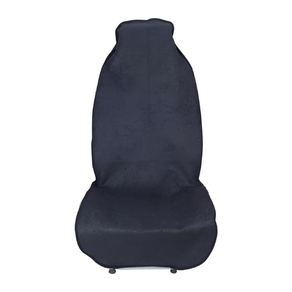 MELIVO Car Seat Towel Cover Sweat Absorbed Waterproof Front Seat Protector Car Interior Black