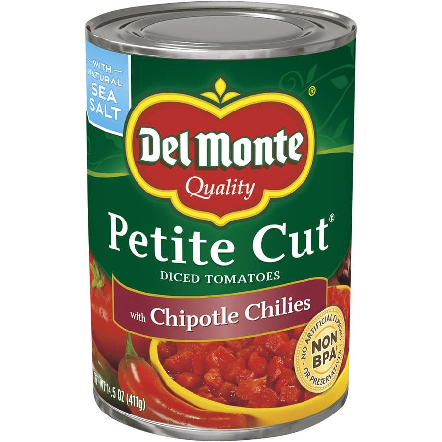 Del Monte Petite Cut Diced Tomatoes, with Chipotle, 14.5 Oz by Del Monte Foods Inc