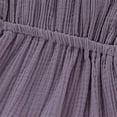thumbnail image 7 of StylesILove Baby Girls Sleeveless Front Tie Bowknot Gauze Cotton Dress Toddler Girl Solid Sundress Summer Outfit (18-24 Months, Purple), 7 of 7
