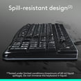thumbnail image 6 of Logitech MK120 Wired Desktop Set, Keyboard/Mouse, USB, Black, 6 of 9