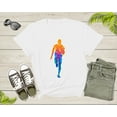 thumbnail image 5 of Running Man Colorful Silhouette Man Doing Sport Exercise T-Shirt Runner Running Lover Gift T Shirt for Men Women Kids Boys Girls Tshirt, 5 of 8