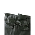 thumbnail image 5 of Dewadbow Autumn Winter Kids Girls A-Line Leather Skirts Toddler Infant High Waist Midi Skirt with Pockets, 5 of 6