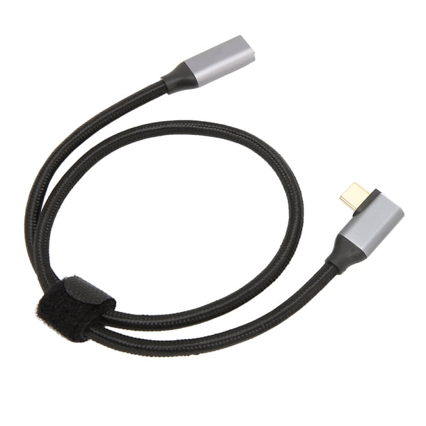 Cable C USB C A USB C 3.1 Gen 2 ángulo Recto 90 Grados Macho A Hembra 100W 20V 5A Carga 4K 60Hz Cable De Alta Velocidad 10Gbps